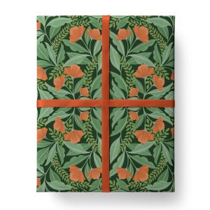 Хартия за опаковане на подаръци - Пролетни цветя Лукс